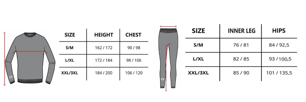 4. Guide des Tailles Vêtement techniques K01